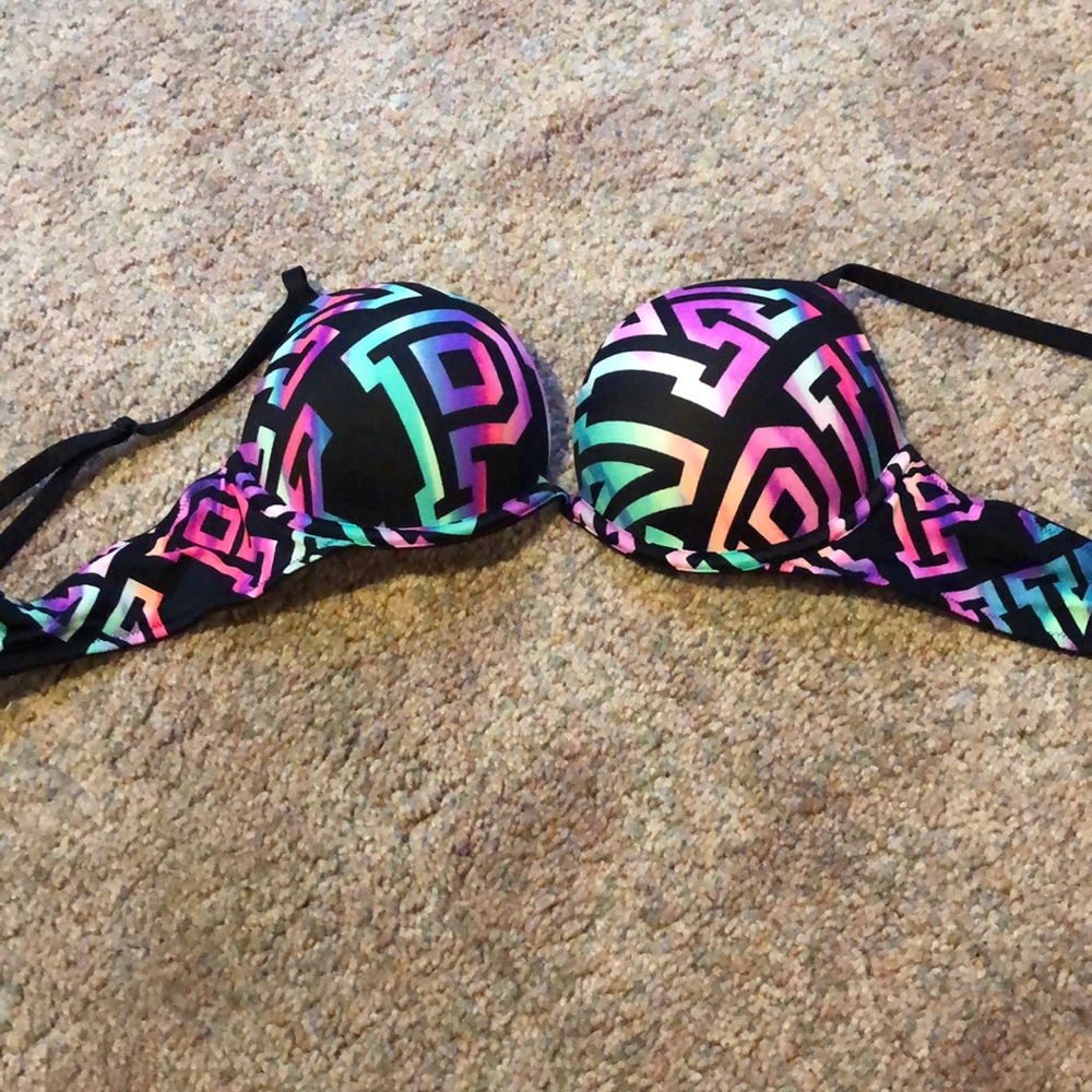 Pink Victoria secret push up bra